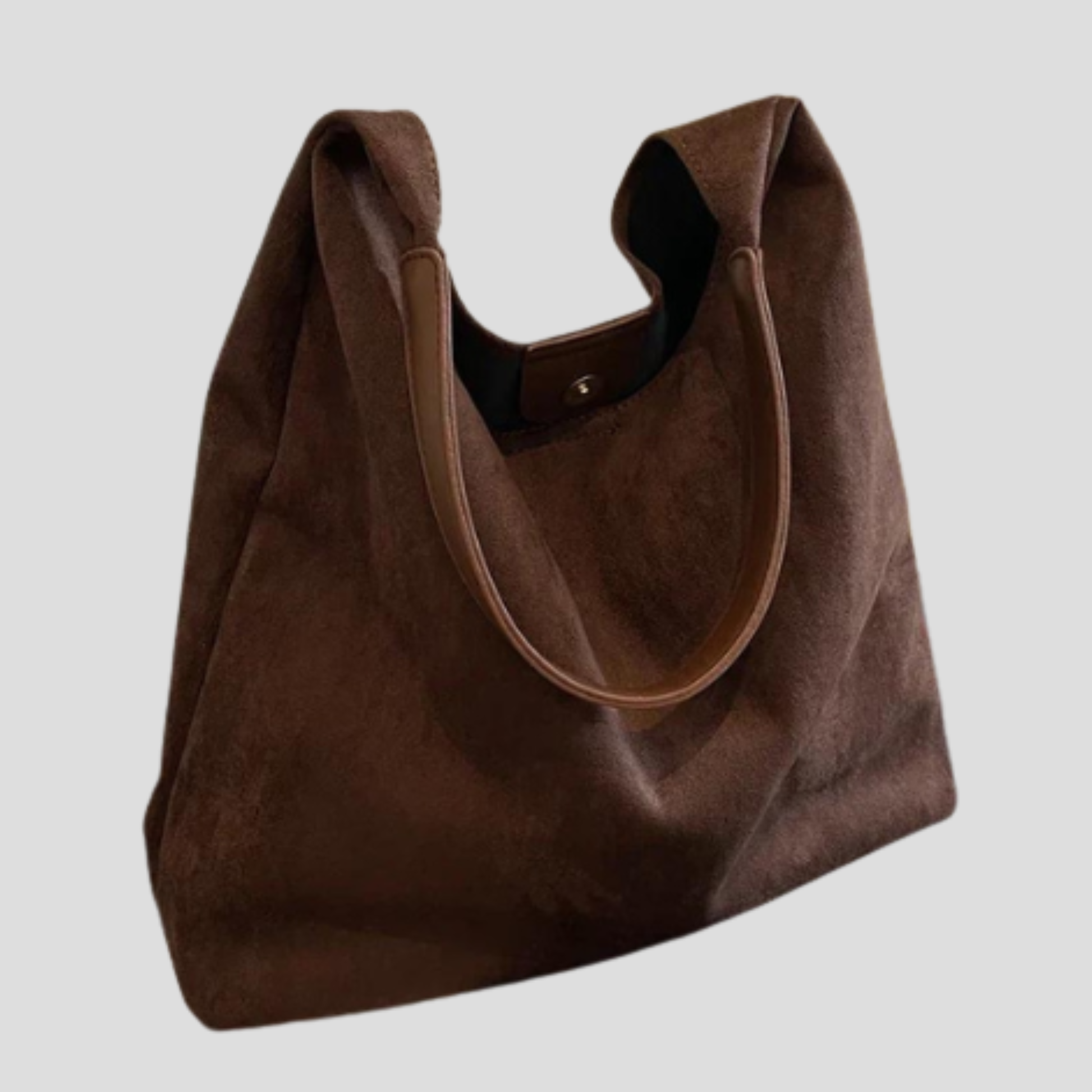Softly shaped women's shoulder bag with rounded design and clean minimal silhouette