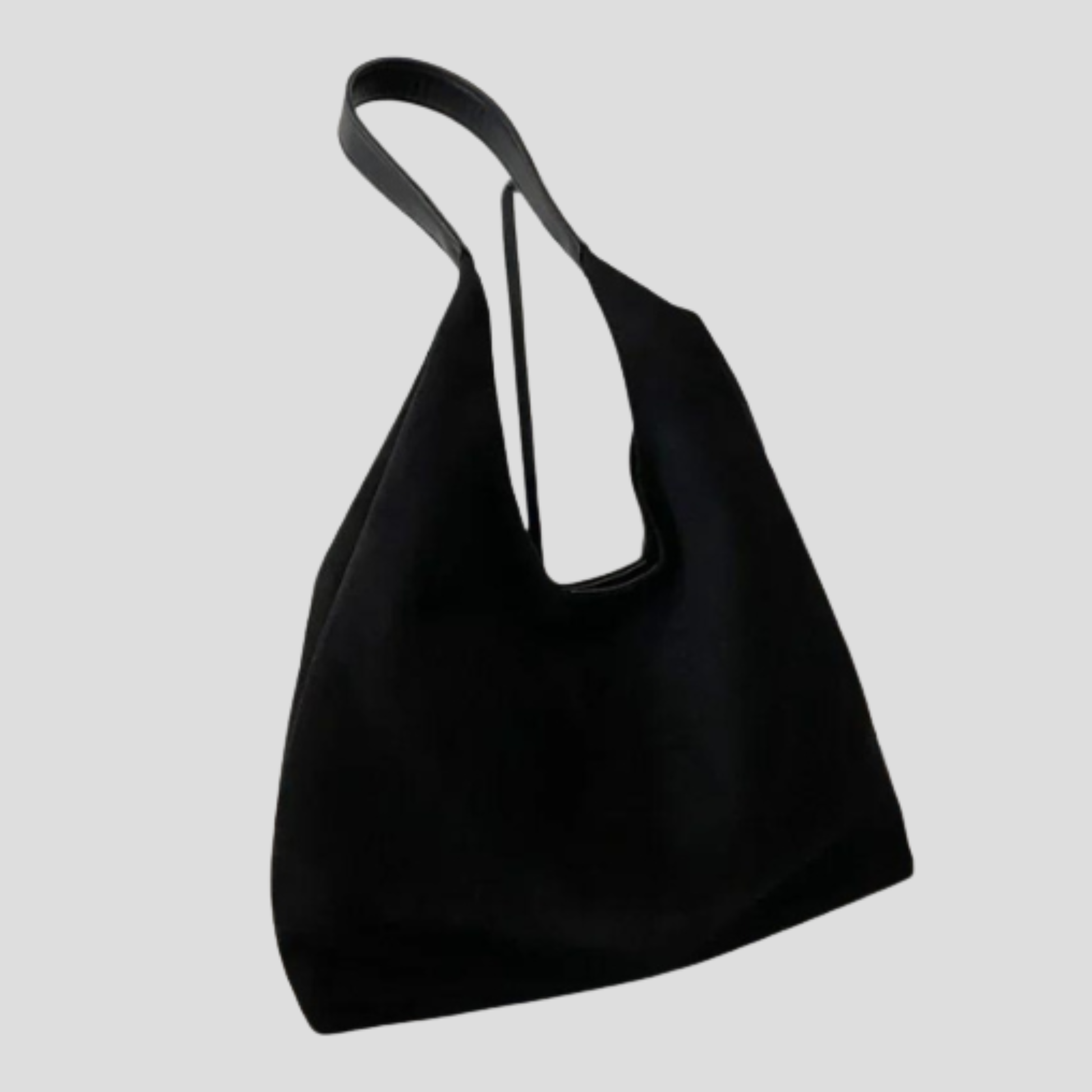 Softly shaped women's shoulder bag with rounded design and clean minimal silhouette