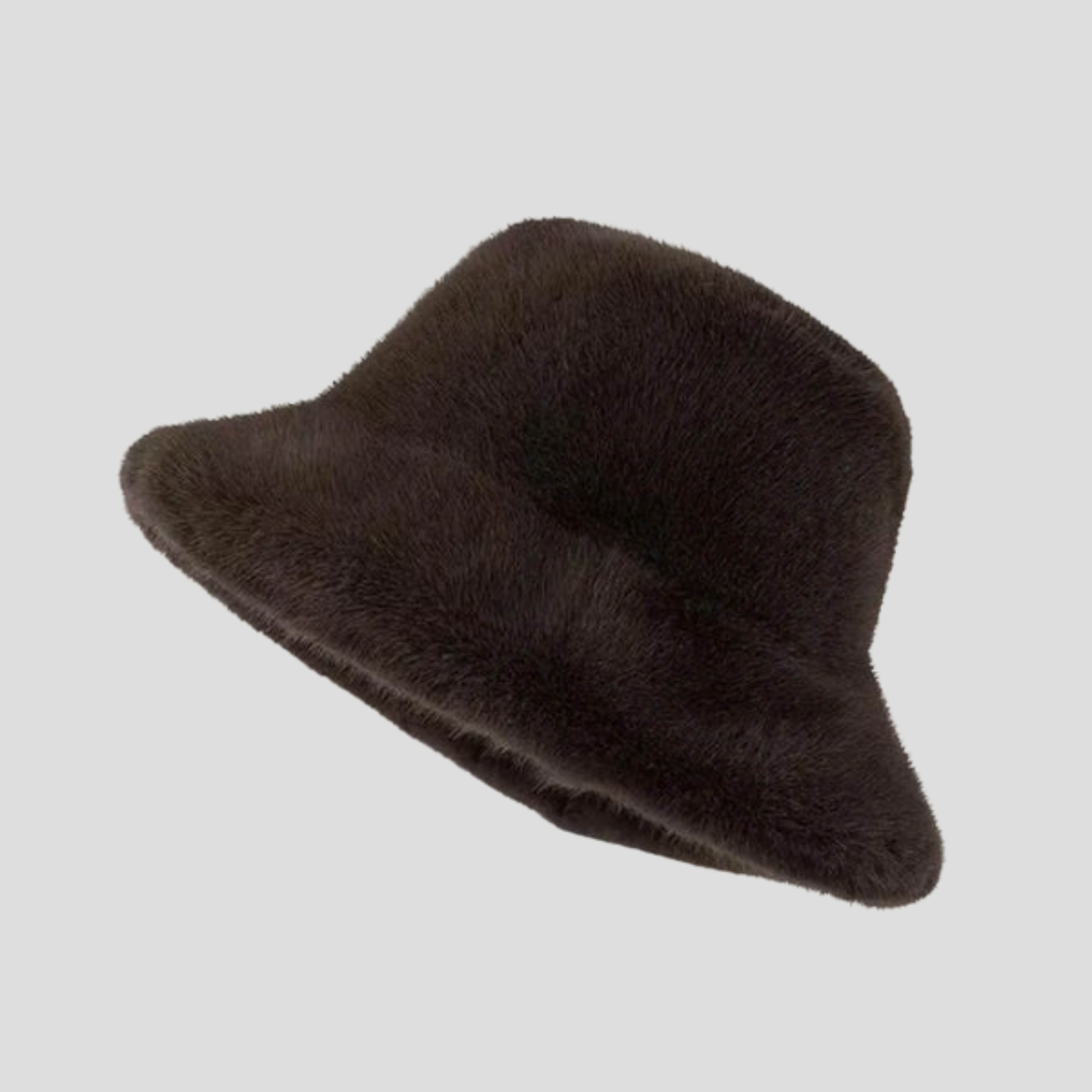Women's bucket hat with rounded crown and contoured brim, shown in neutral colorways