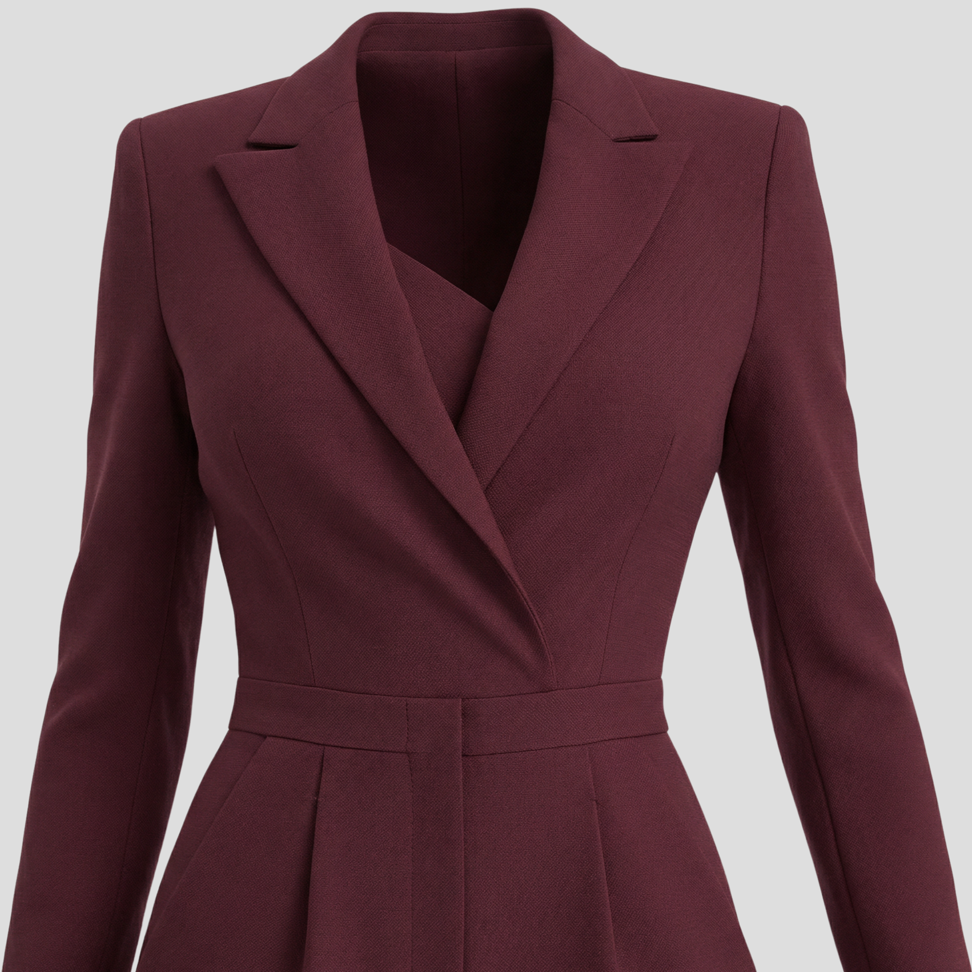 Women's V-neck wide-leg jumpsuit shown in red, white, and green