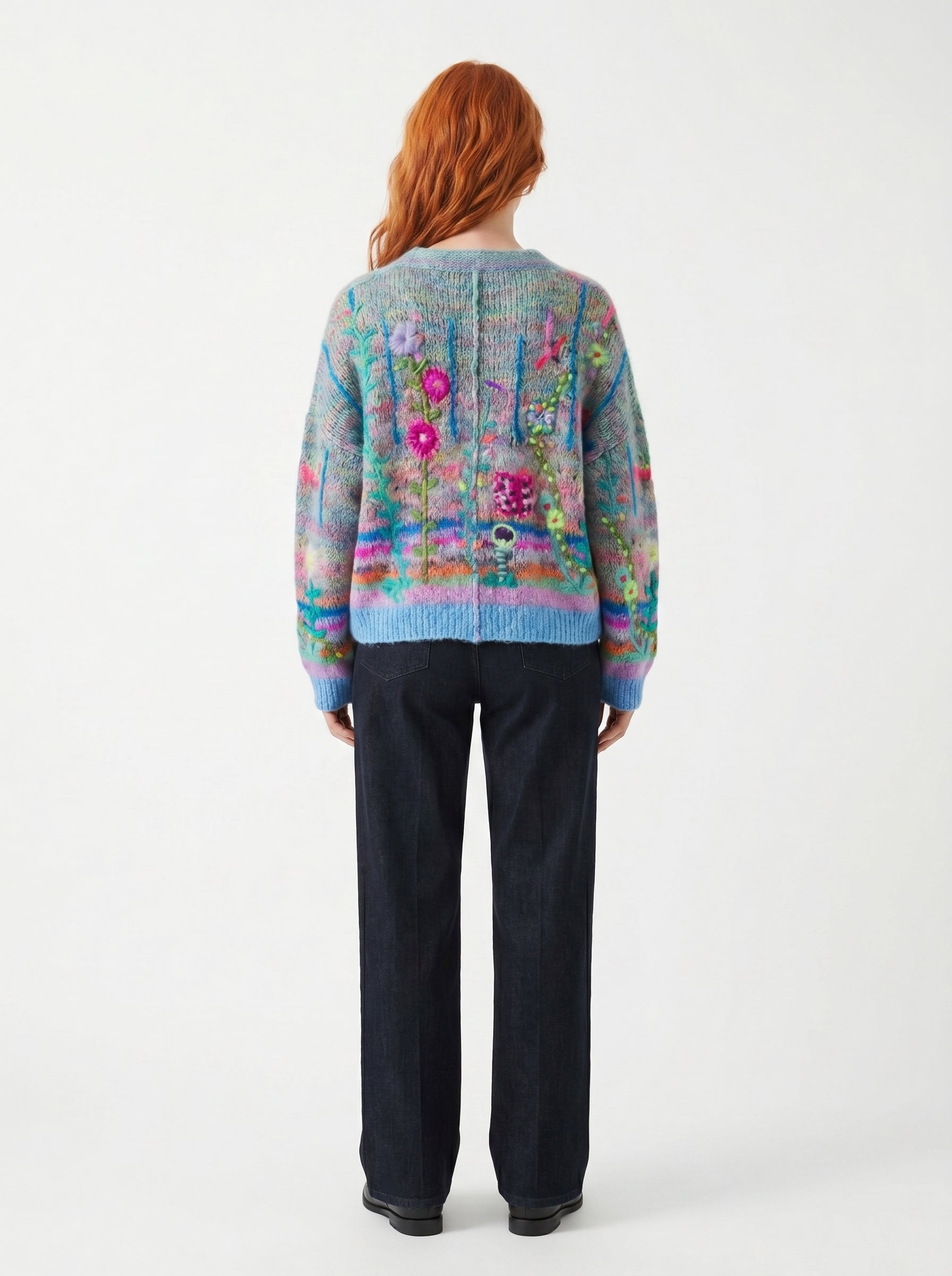 SAOIRSE | SOFT FLORAL KNIT CARDIGAN